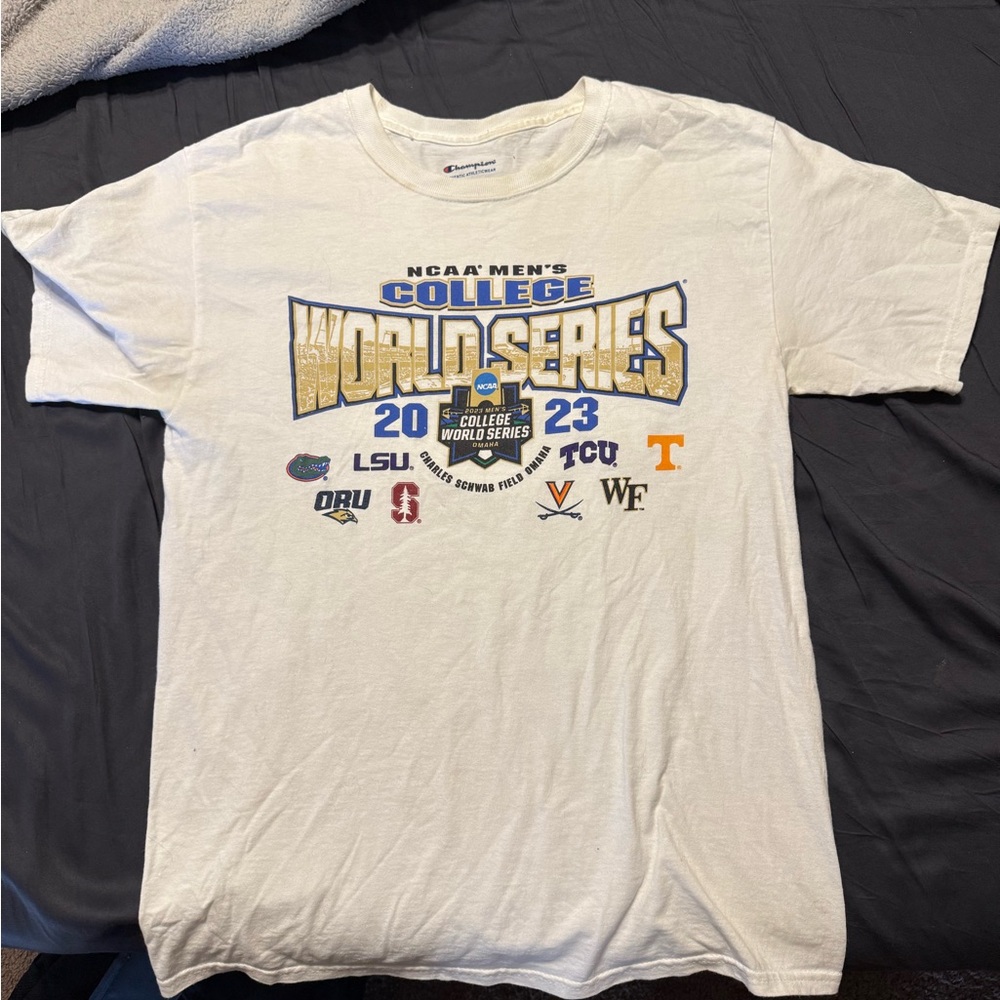 Champion White College World Series T-Shirt